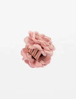 Hair Claw Fabric Rose - Blush