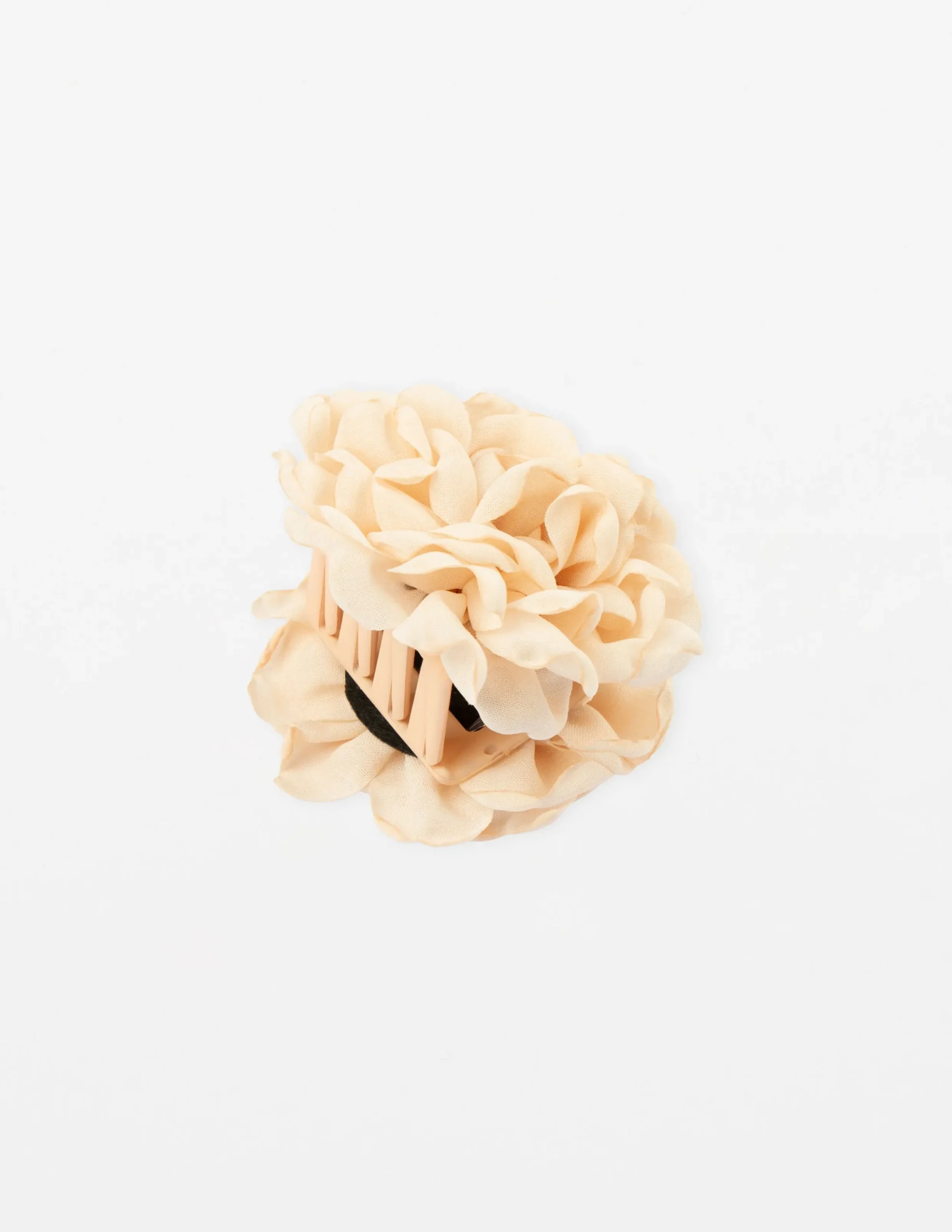 Hair Claw Fabric Rose - Cream