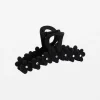 Hair Claw Flowers - Matt Black