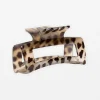 Hair Claw Oblong - Leopard