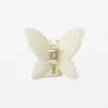Hair Grip Butterfly - Matt White