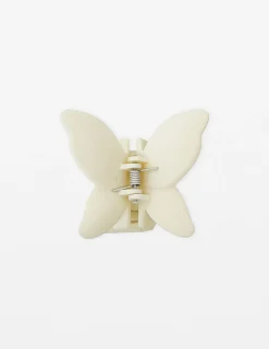 Hair Grip Butterfly - Matt White