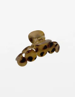 Hair Grip Circle - Cheetah Print