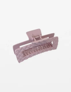 Hair Grip Quilted - Matt Blush