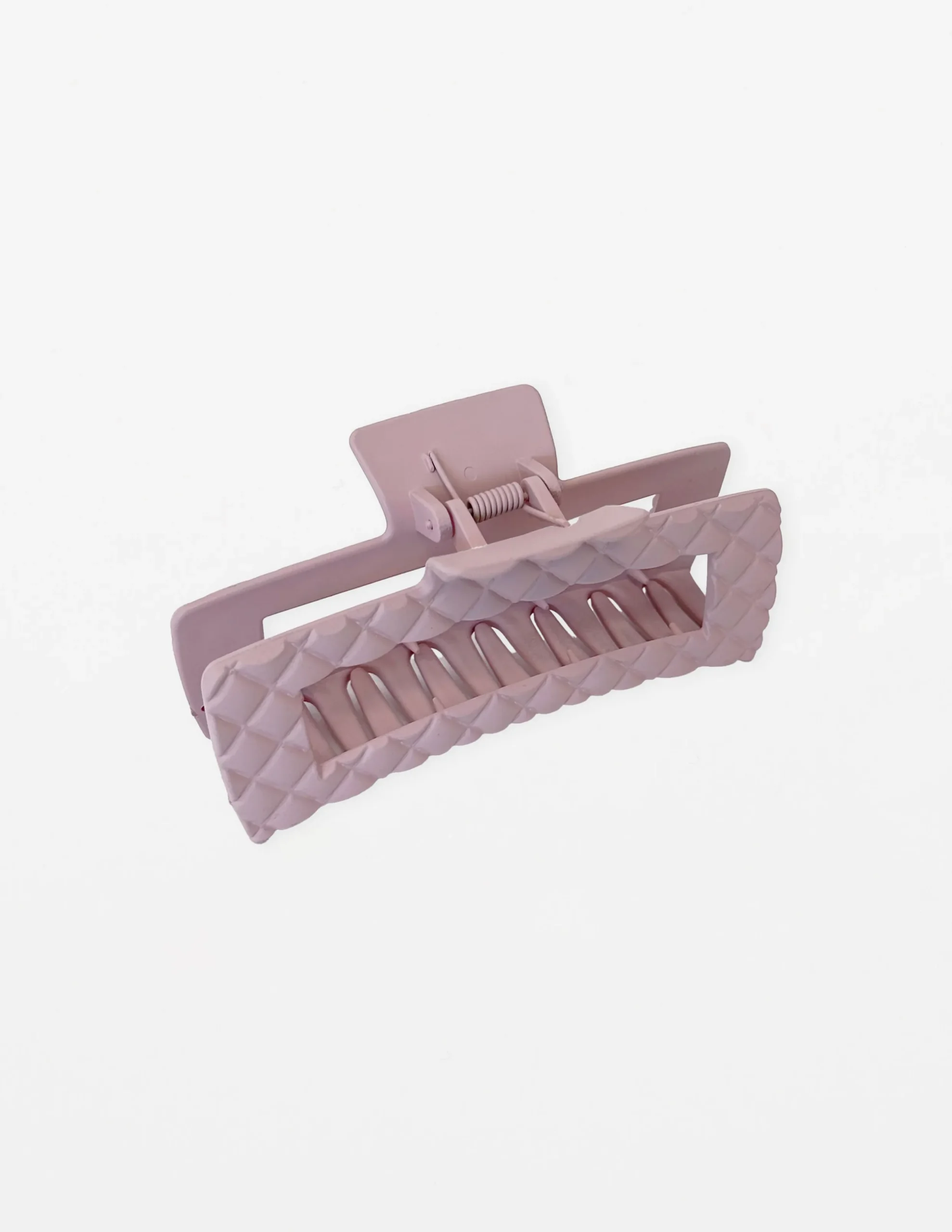 Hair Grip Quilted - Matt Blush
