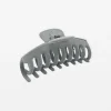Hair Grip Round Velvet - Grey