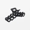 Hair Grip String of Hearts - Black