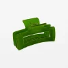 Hair Grip Velvet - Kermit Green