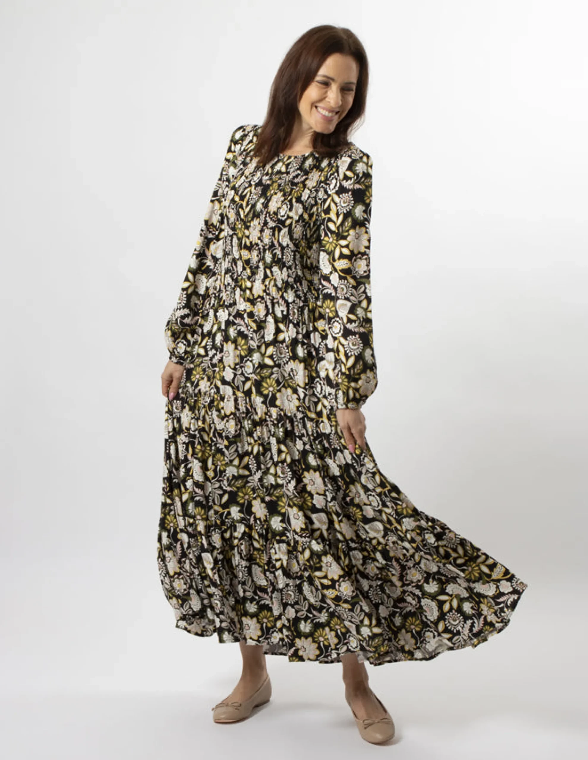 Hazel Dress - Folk Floral