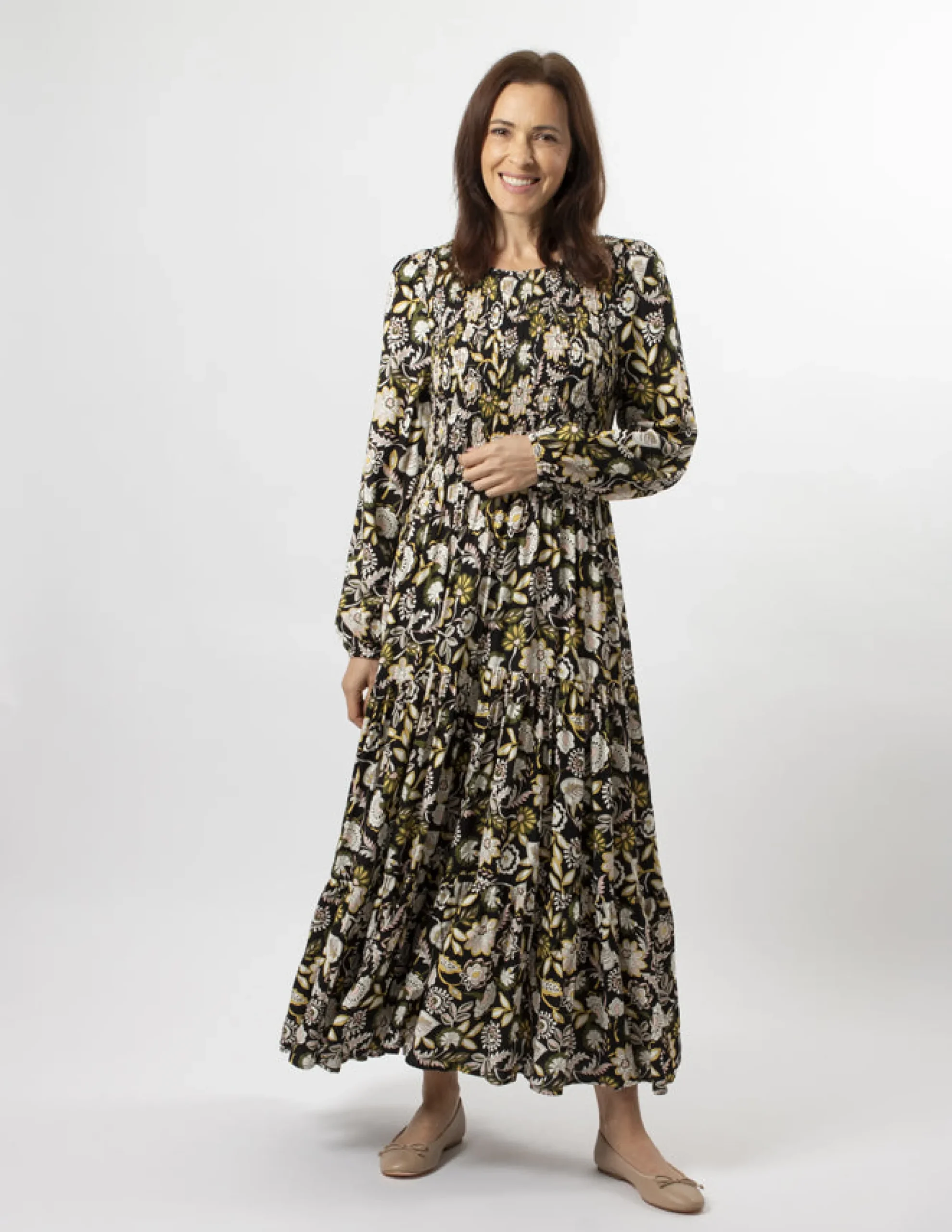 Hazel Dress - Folk Floral