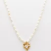 Heart and Pearl Necklace