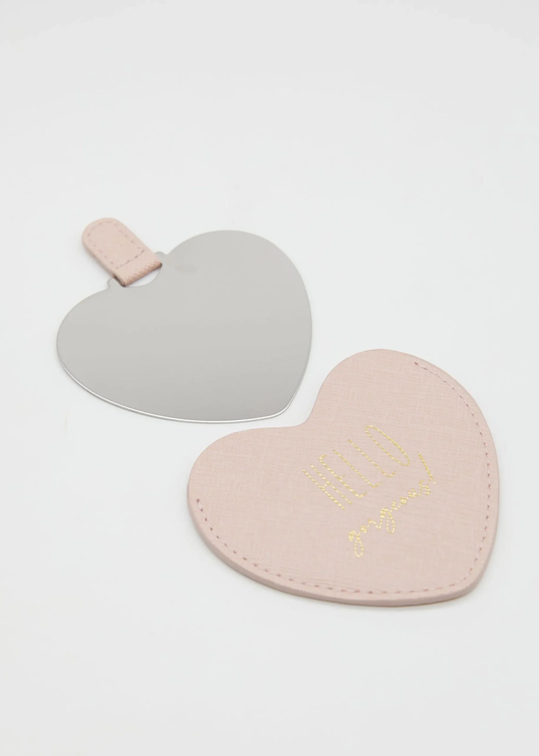 Heart Compact Mirror - Blush