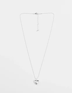Heart with Heart Crystal Necklace