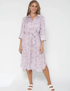 Heather Dress - Stripey Triangles