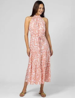 Henrietta Dress - Blush Squiggle