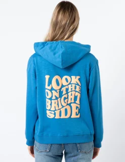 Hoodie - Aqua Look on the Bright Side