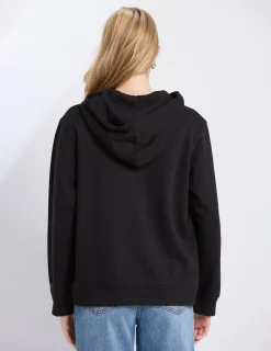 Hoodie - Black Leopard Cross