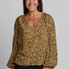 Hudson Blouse - Bronze Peony