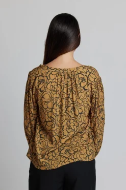 Hudson Blouse - Bronze Peony