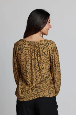 Hudson Blouse - Bronze Peony