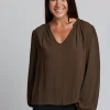 Hudson Blouse - Dark Olive