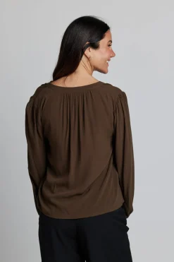 Hudson Blouse - Dark Olive