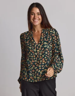 Hudson Blouse - Winter Leopard