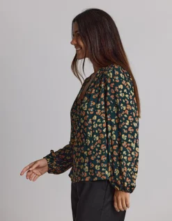 Hudson Blouse - Winter Leopard