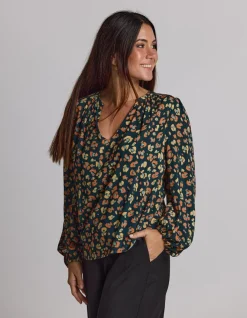 Hudson Blouse - Winter Leopard