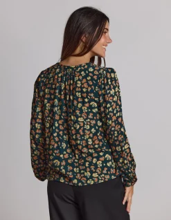 Hudson Blouse - Winter Leopard