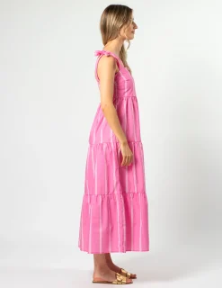 Ivy Dress - Bubblegum Stripe