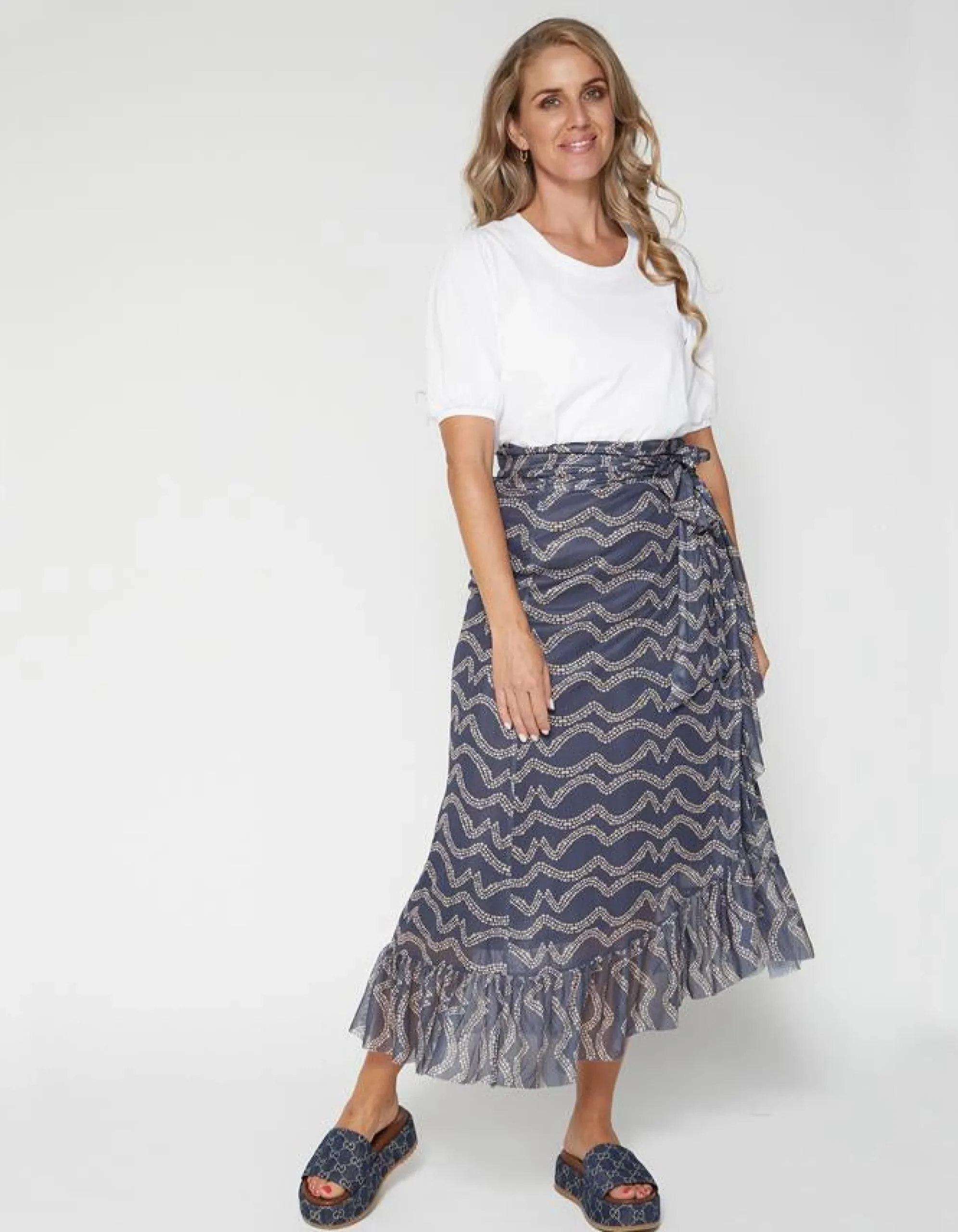 Jasmine Skirt - Ocean Waves