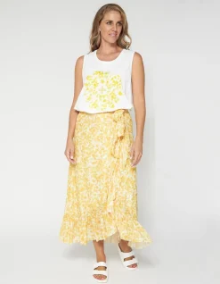 Jasmine Skirt - Pressed Flowers