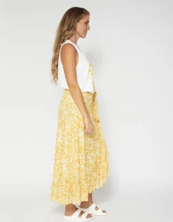 Jasmine Skirt - Pressed Flowers