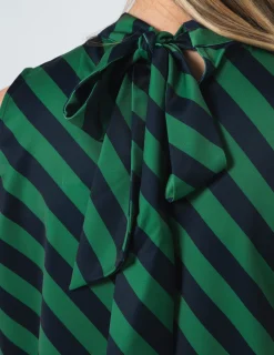 Jenna Top - Navy and Green