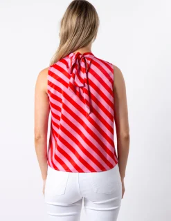 Jenna Top - Pink and Red