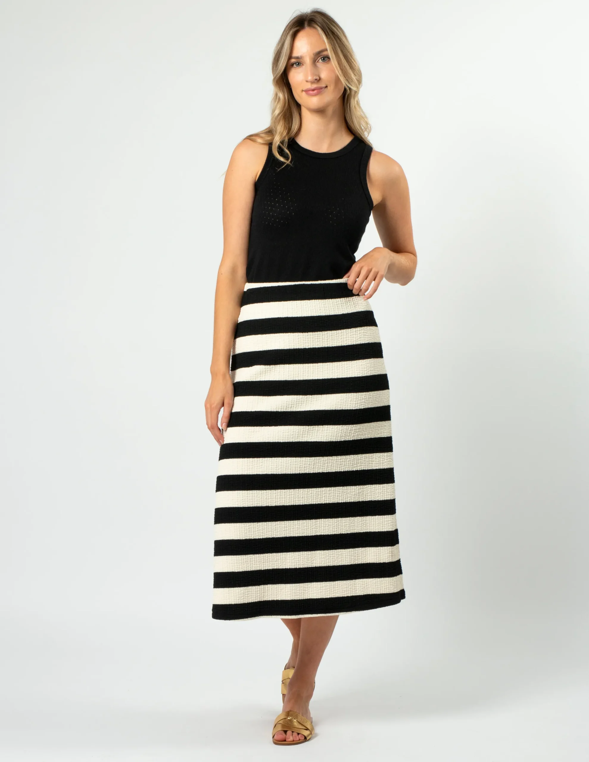 Jordie Skirt - Oreo Stripe