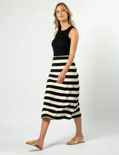 Jordie Skirt - Oreo Stripe