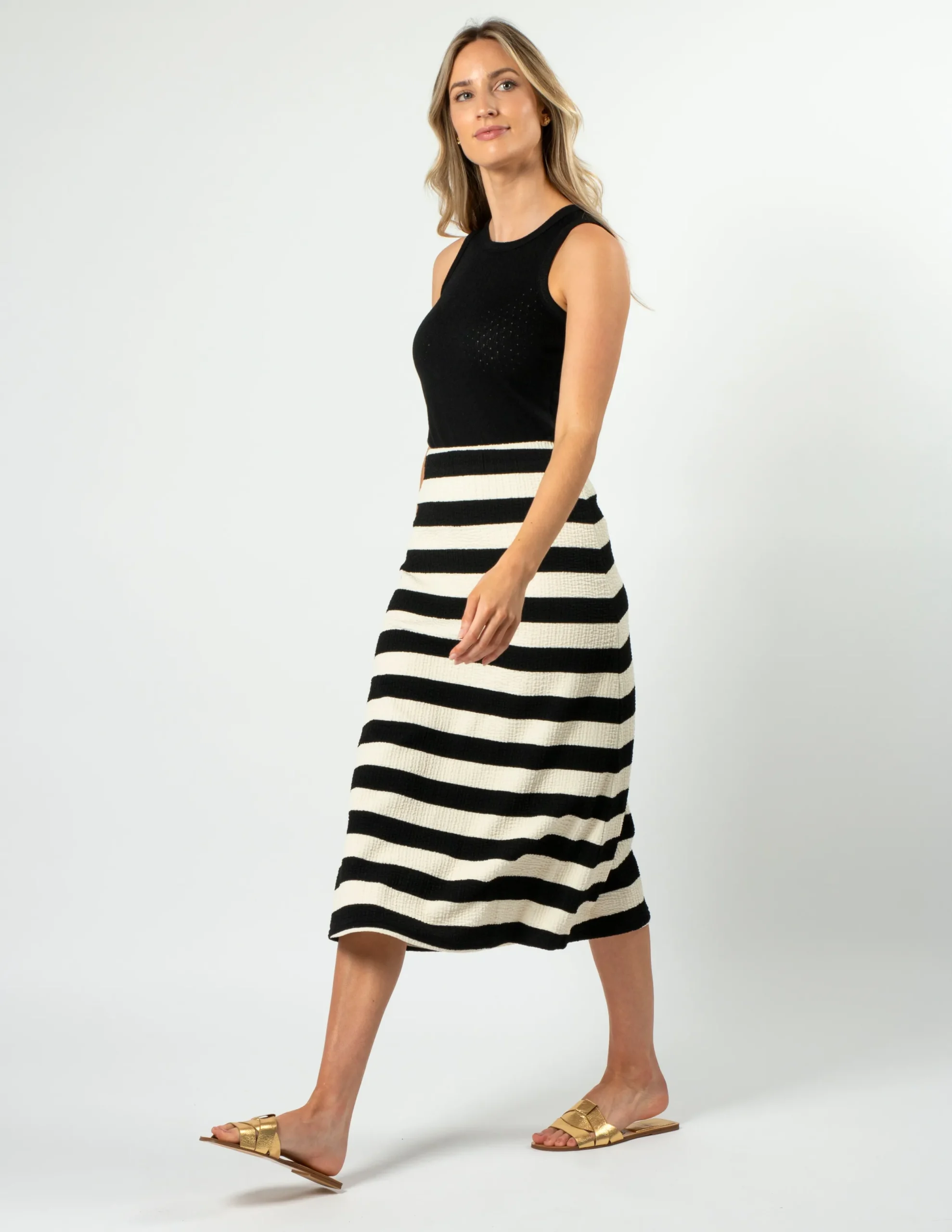 Jordie Skirt - Oreo Stripe