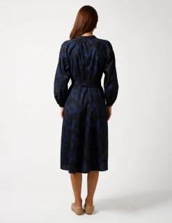 Josephine Dress - Blue Blocks