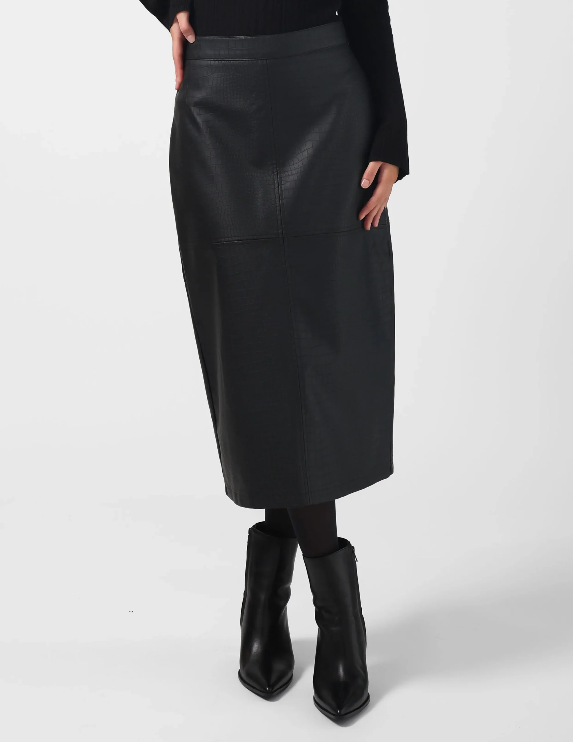 Josie Skirt Croc - Black