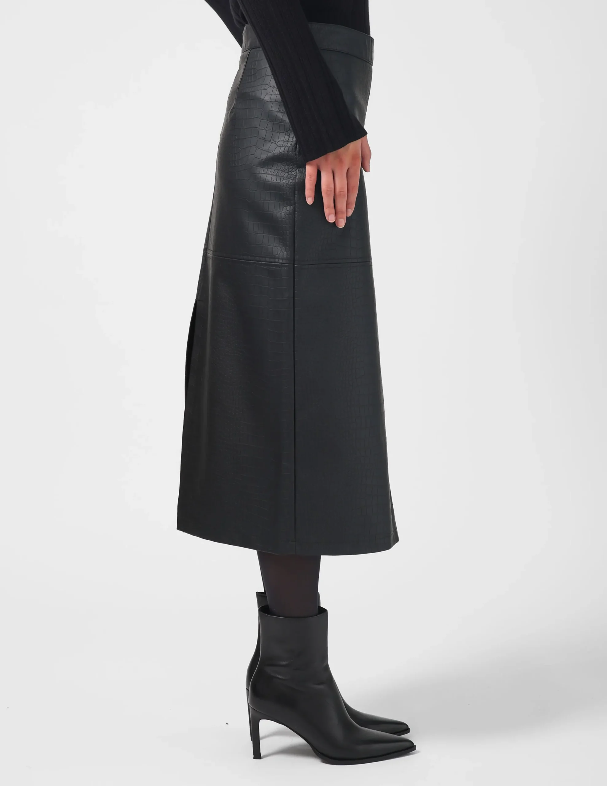 Josie Skirt Croc - Black