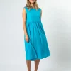 Kayleigh Dress - Santorini Blues