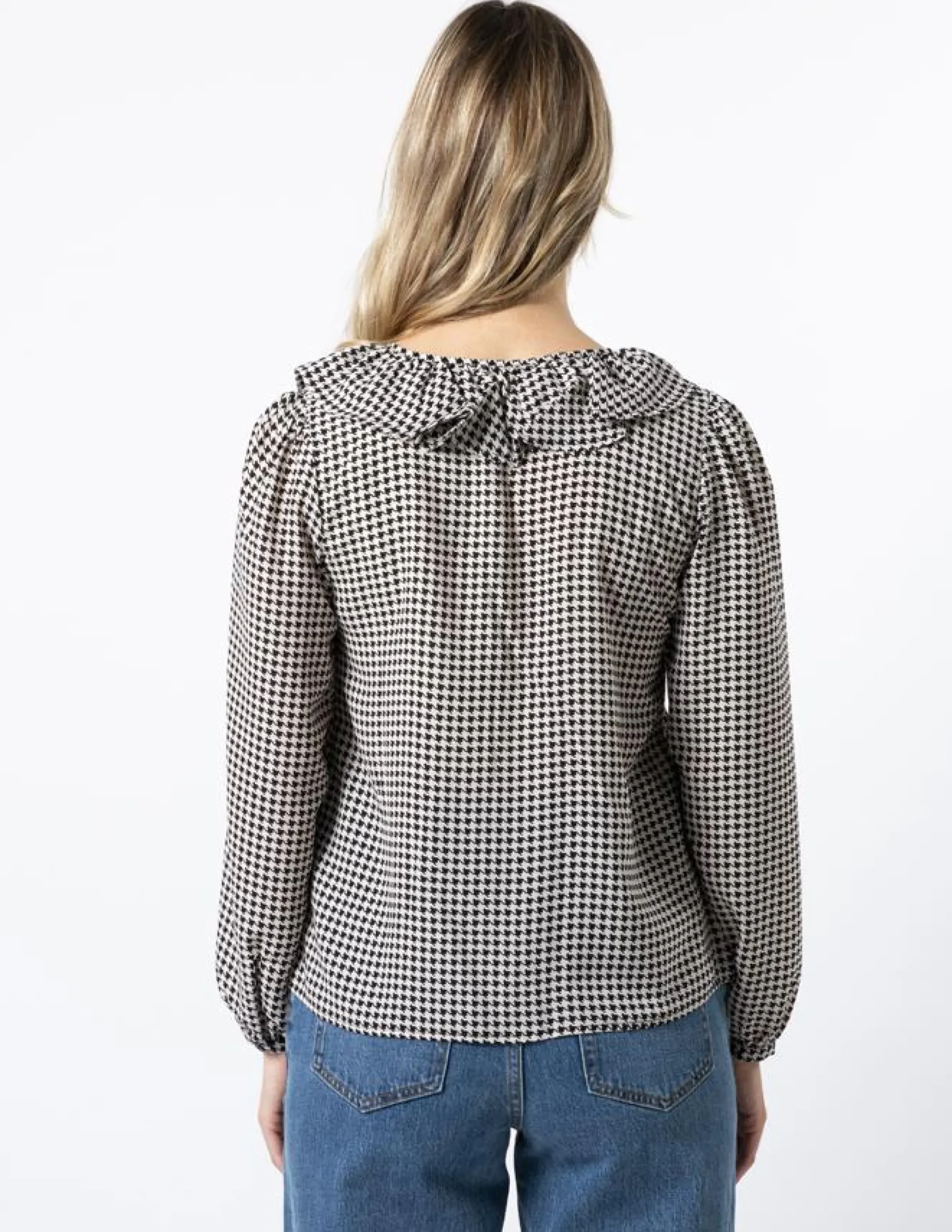 Keaton Blouse - Houndstooth