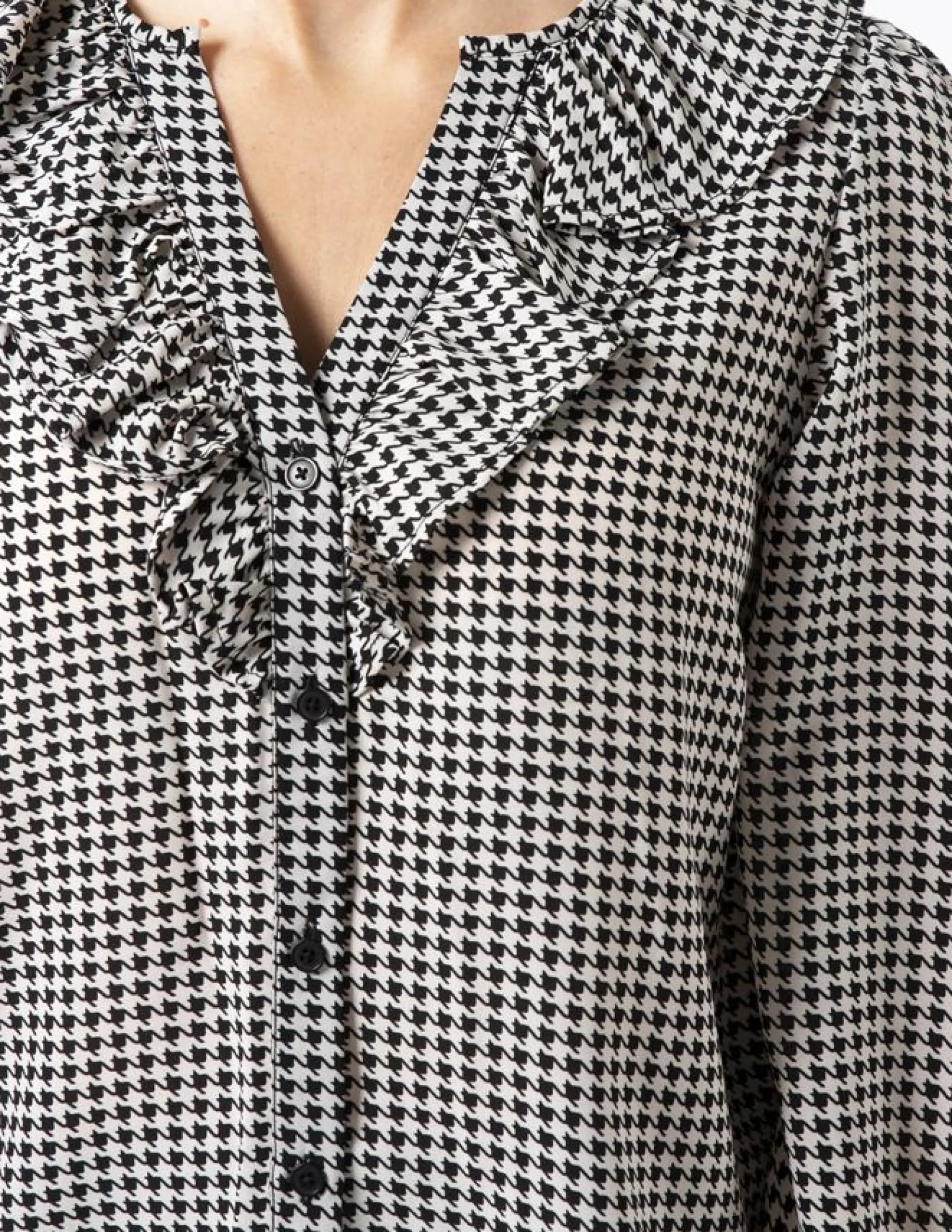 Keaton Blouse - Houndstooth