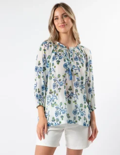 Kokomo Blouse - Santorini Blue