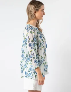 Kokomo Blouse - Santorini Blue