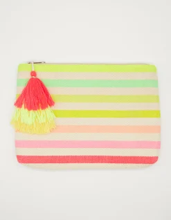Large Pouch - Coloured Stripes