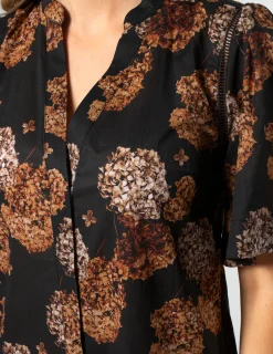 Lena Dress - Dried Hydrangeas