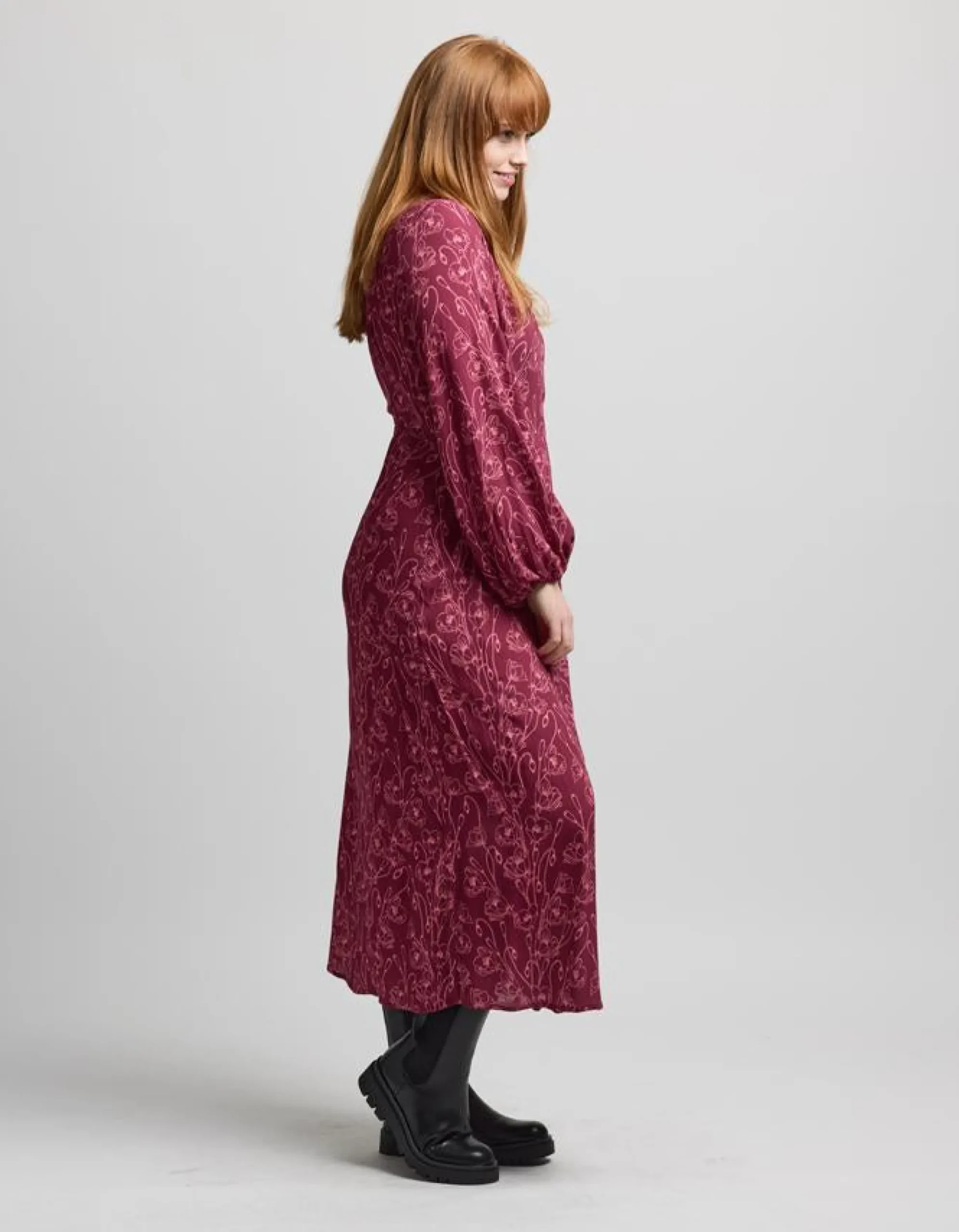 Lexington Dress - Rhubarb Blooms